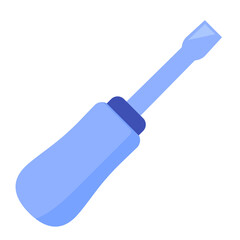 screwdriver icon isolated on white
