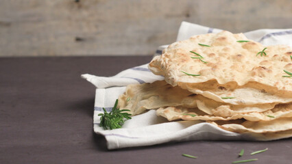 Homemade hot chapati