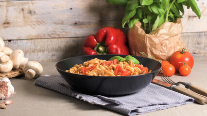 Italian Pasta with Tuna and Basil