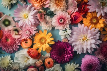 Fototapeta na wymiar peonies pastel flower color design spring blossom pattern background watercolor valentine. Generative AI.