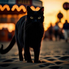 Black Cat at Carnival 