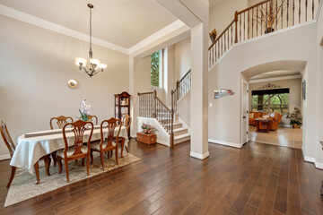 dining room in a home