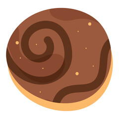 Isolated colored chocolate candy sketch icon Vector