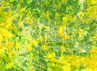 Grunge old paint vector background design. Hand painting imitation.