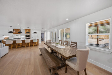 dining room in a home