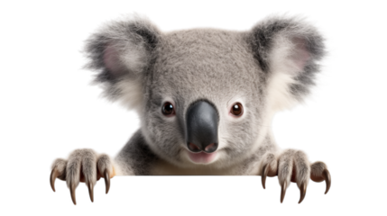 Playful Koala Paws - Transparent Background