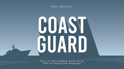 Coast Guard Birthday Text Effect Font