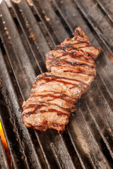 grilled meat on the grill