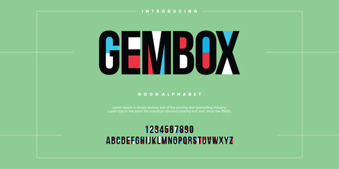 Modern minimal abstract alphabet fonts. Typography technology, electronic, movie, digital, music, future, logo creative font. vector illustration