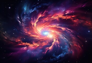 Obraz premium Overlook galaxy spiral galaxy nebula in universe