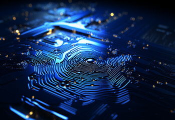 Abstract background in fingerprint tech style