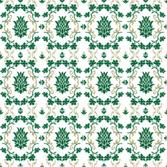 seamless floral pattern with flowers. green seamless pattern floral