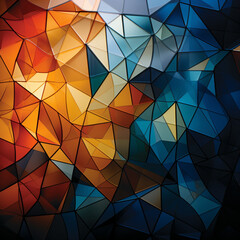 abstract background with triangles