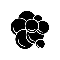 Cancer cell icon flat illustration on white background..eps