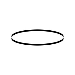 Rubber band icon flat illustration on white background..eps