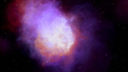 Abstract background, Various galaxies in space with pinkish blue color, Color background illustration