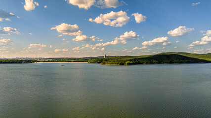 The scenery of Jingyuetan National Forest Park in Changchun, China in summer