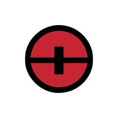 simple red ancient culture logo vector illustration template design