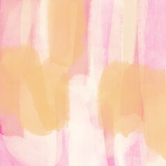 Soft Pink And Orange Cream Gouache Abstract Background