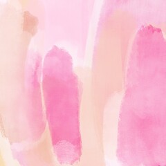 Obraz na płótnie Canvas Soft Pink And Orange Cream Gouache Abstract Background