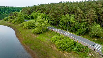 The scenery of Jingyuetan National Forest Park in Changchun, China in summer