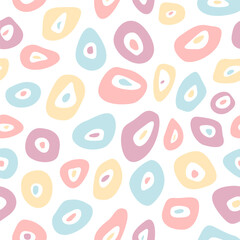 Seamless pattern of multicolored spots