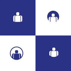 icon set 4 style user icon man person people icon, user interface