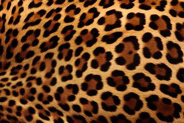 Real skin texture of leopard seamless pattern. Animal. Illustration, Generative AI.