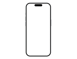 A a phone in a transparent background in vector format - obrazy, fototapety, plakaty