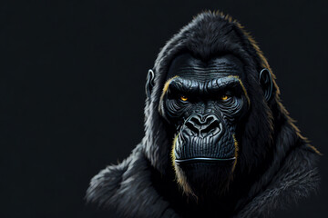 Gorilla head logo design