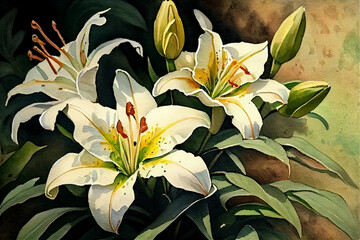 bouquet of lilies