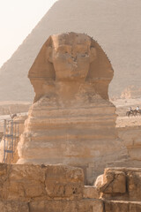sphinx and pyramid