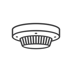 illustration of smoke detector, vector art.