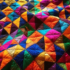 Fototapeta na wymiar colorful umbrellas seamless pattern,AI generated
