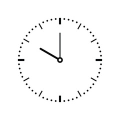 Time and Clock icon vector illustration design template.