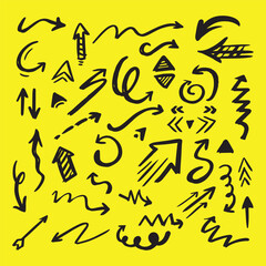 Arrow vector illustration set