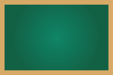 Empty green board. Green school chalkboard. School chalkboard.