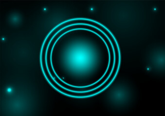 abstract background with green light