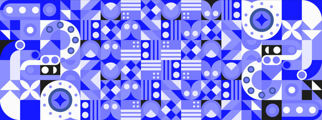 vector gradient mosaic YouTube channel art template