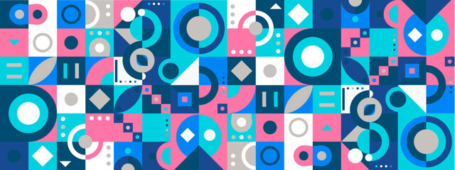 vector gradient mosaic YouTube channel art template