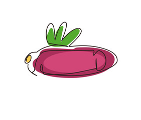 one continuous line Sweet Potato Potatoes