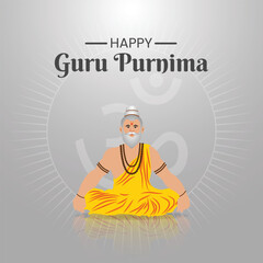 gurupurnima post design vector file