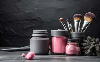 Cosmetics background,created with generative ai tecnology.