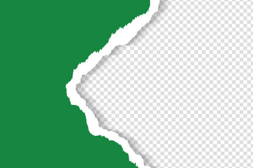 green torn paper vector file