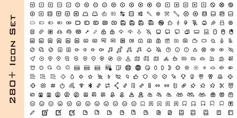 290+ icon set