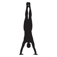 balance yoga pose vector file