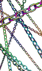 Chrome Chains with Holographic Gradient