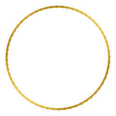 Gold circle frame.	