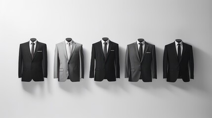 Men Suit for Business Working Concept. Businessman Suit Background. Generative Ai