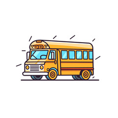 Fototapeta na wymiar school bus, TShirt Design , graphic design, Generative Ai